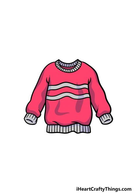 cute sweater drawing|sweater drawing template.